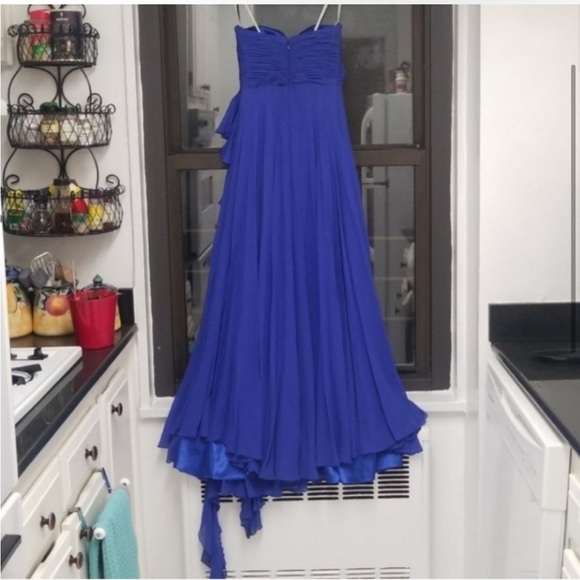 Mikael Aghal Strapless Origami Bodice Gown - Picture 3 of 7